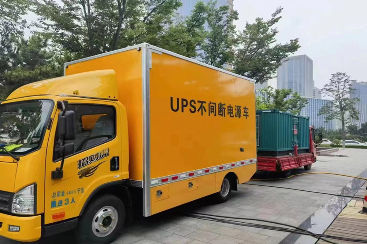 南芬发电机租赁施工现场