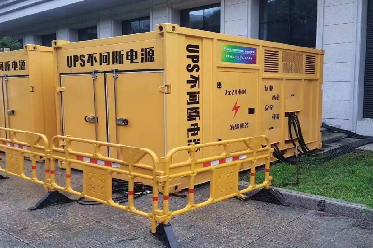 南芬发电机租赁施工现场